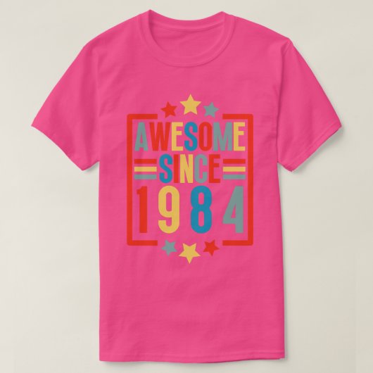Phantastisch seit 1984 5 T-Shirt (Design vorne)