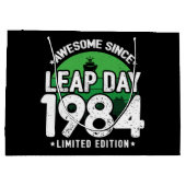 Phantastisch seit 1984 Leap Year Day Feb 29 Birthd Große Geschenktüte (Rückseite)