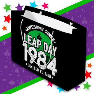 Phantastisch seit 1984 Leap Year Day Feb 29 Birthd Große Geschenktüte