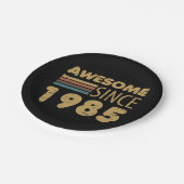 Phantastisch seit 1985 40. Geburtstag Pappteller (Schrägansicht)