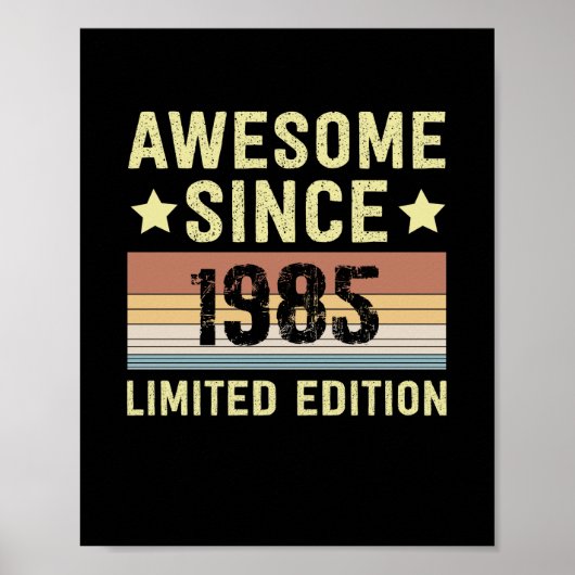 Phantastisch seit 1985 Geburtstag Poster (Vorne)