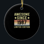 Phantastisch seit 1987 Geburtstag Keramik Ornament<br><div class="desc">1</div>