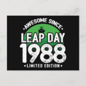 Phantastisch seit 1988 Leap Year Day Feb 29 Geburt Postkarte (Vorderseite)