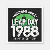 Phantastisch seit 1988 Leap Year Day Feb 29 Geburt Serviette (Vorderseite)