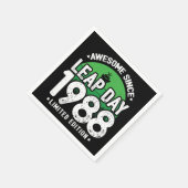 Phantastisch seit 1988 Leap Year Day Feb 29 Geburt Serviette (Ecke)