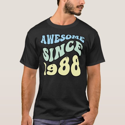 Phantastisch Seit 1988 Vintag Retro Geburtstag T-Shirt (Vorderseite)