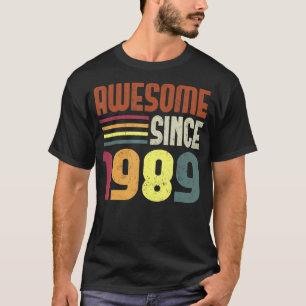 Phantastisch Seit 1989 34. Geburtstag Retro Vintag T-Shirt