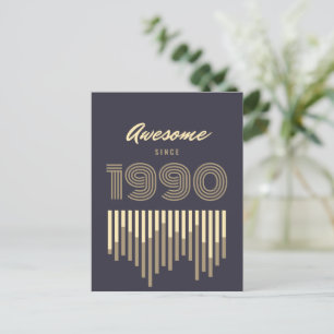 Phantastisch seit 1990 Geburtstagsgeschenk Feiertagspostkarte