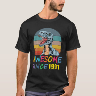 Phantastisch seit 1991 30. Geburtstag Dinosaurier T-Shirt