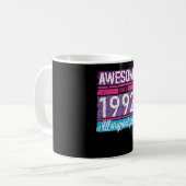 Phantastisch seit 1992 Geburtstagsgeschenk Kaffeetasse (Vorderseite Links)