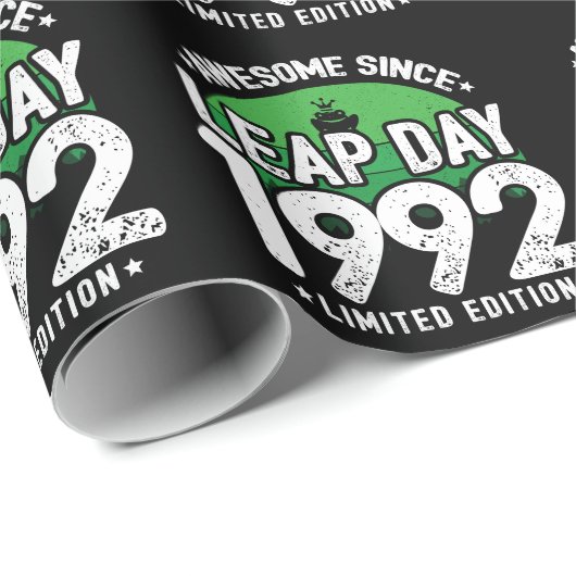 Phantastisch seit 1992 Leap Year Day Feb 29 Geburt Geschenkpapier (Rolleneckpunkt)