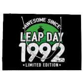Phantastisch seit 1992 Leap Year Day Feb 29 Geburt Große Geschenktüte (Rückseite)