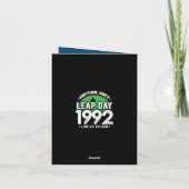 Phantastisch seit 1992 Leap Year Day Feb 29 Geburt Karte (Rückseite)
