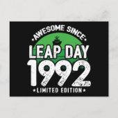 Phantastisch seit 1992 Leap Year Day Feb 29 Geburt Postkarte (Vorderseite)