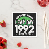 Phantastisch seit 1992 Leap Year Day Feb 29 Geburt Serviette (Beispiel)