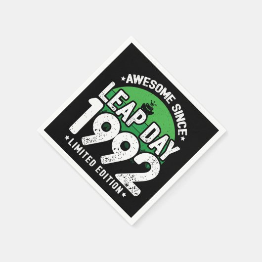 Phantastisch seit 1992 Leap Year Day Feb 29 Geburt Serviette (Ecke)