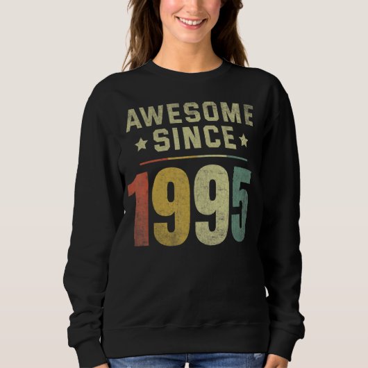 Phantastisch seit 1995 27. Geburtstag Retro Männer Sweatshirt (Vorderseite)