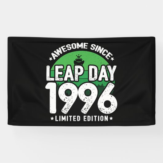 Phantastisch seit 1996 Leap Year Day Feb 29 Birthd Banner (Horizontal)