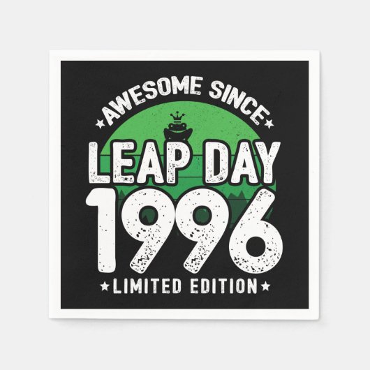 Phantastisch seit 1996 Leap Year Day Feb 29 Birthd Serviette (Vorderseite)