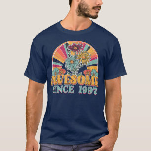 Phantastisch Seit 1997 25. Geburtstag Retro Rainbo T-Shirt