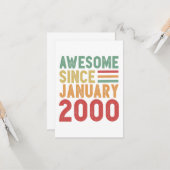Phantastisch Seit 2000 20. Geburtstag Vintages Ges Karte (Vorderseite/Rückseite Beispiel)