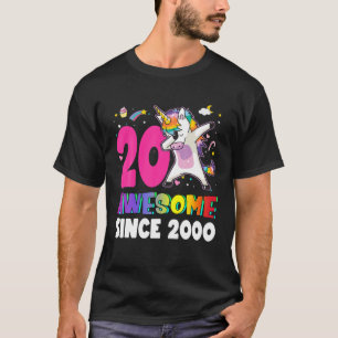 Phantastisch seit 2000 Dabbing Unicorn 20. Geburts T-Shirt