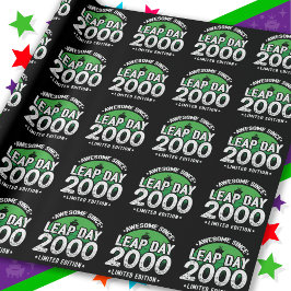 Phantastisch seit 2000 Leap Year Day Feb 29 Geburt Geschenkpapier
