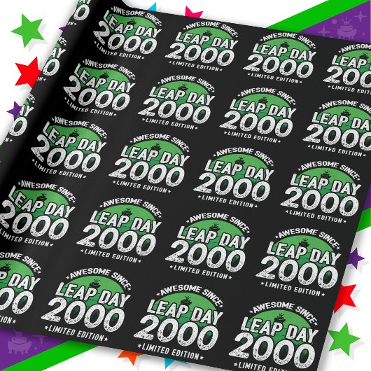 Phantastisch seit 2000 Leap Year Day Feb 29 Geburt Geschenkpapier