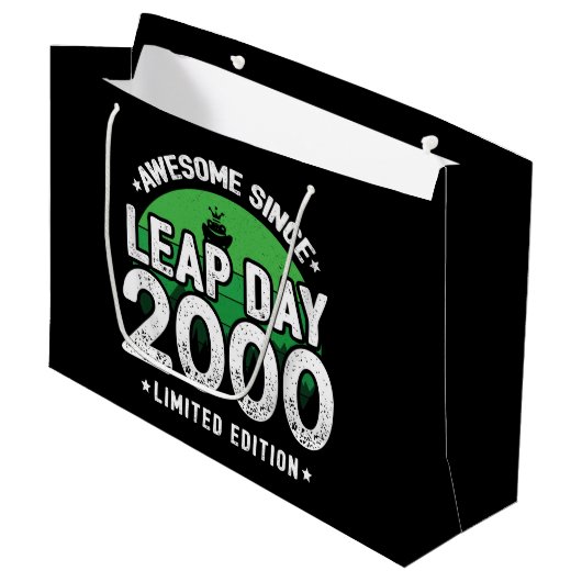 Phantastisch seit 2000 Leap Year Day Feb 29 Geburt Große Geschenktüte (Vorderseite Schrägansicht)