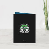 Phantastisch seit 2000 Leap Year Day Feb 29 Geburt Karte (Rückseite)