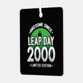 Phantastisch seit 2000 Leap Year Day Feb 29 Geburt Ornament Aus Metall (Vorderseite links)