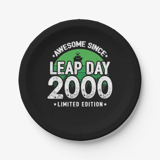 Phantastisch seit 2000 Leap Year Day Feb 29 Geburt Pappteller (Vorderseite)