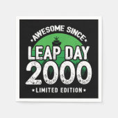 Phantastisch seit 2000 Leap Year Day Feb 29 Geburt Serviette (Vorderseite)