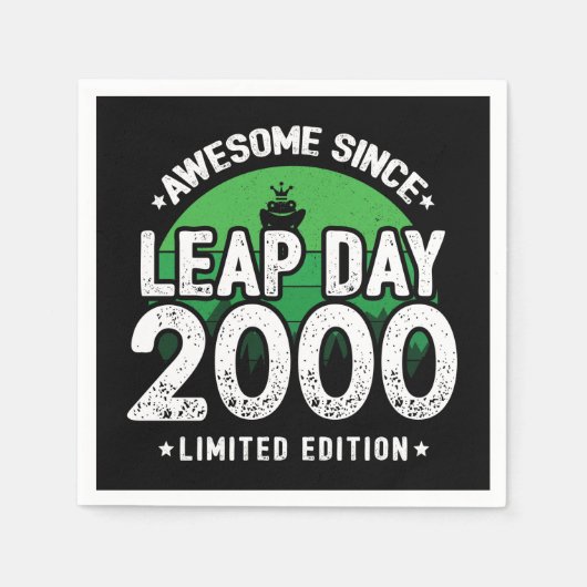 Phantastisch seit 2000 Leap Year Day Feb 29 Geburt Serviette (Vorderseite)
