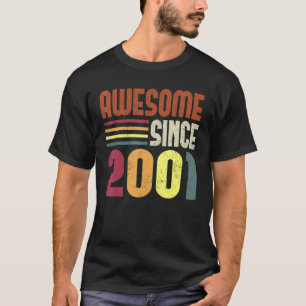 Phantastisch Seit 2001 22. Geburtstag Retro Vintag T-Shirt