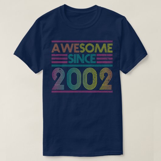 Phantastisch Seit 2002 Funny Colorful 2002 Geburts T-Shirt (Design vorne)