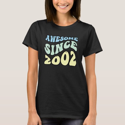Phantastisch Seit 2002 Vintag Retro Birthday T-Shirt (Vorderseite)