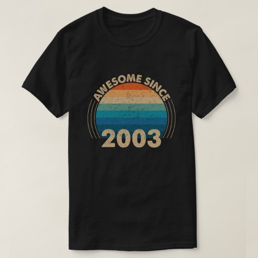 Phantastisch seit 2003 T-Shirt (Design vorne)