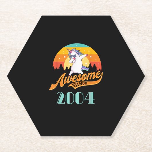 Phantastisch seit 2004 - Geburtstag & Geburtstagsg Untersetzer (Vorderseite)