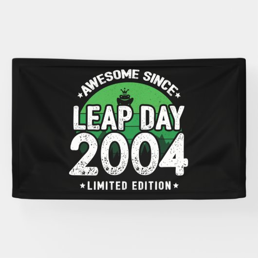 Phantastisch seit 2004 Leap Year Day Feb 29 Birthd Banner (Horizontal)