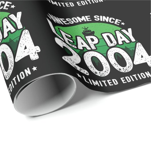Phantastisch seit 2004 Leap Year Day Feb 29 Birthd Geschenkpapier (Rolleneckpunkt)