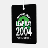 Phantastisch seit 2004 Leap Year Day Feb 29 Birthd Ornament Aus Metall (Vorderseite links)