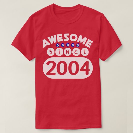 Phantastisch seit 2004 T-Shirt (Design vorne)