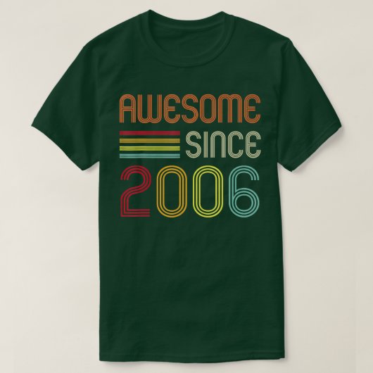 Phantastisch Seit 2006 16. Geburtstag Retro T-Shirt (Design vorne)