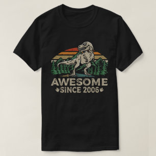 Phantastisch Seit 2006 Dinosaurier 17. Geburtstag  T-Shirt
