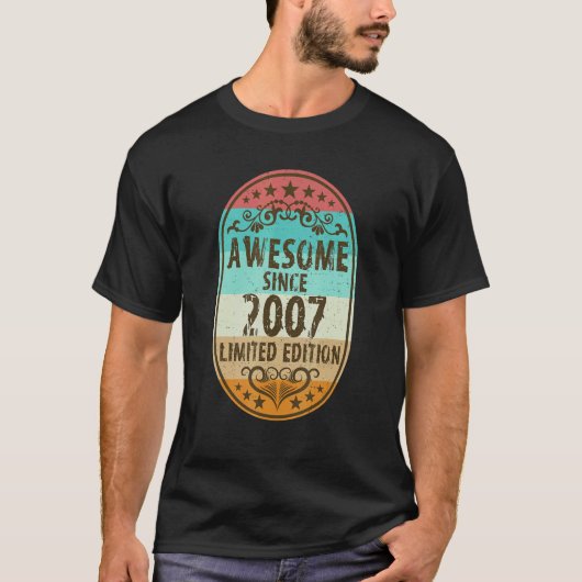 Phantastisch seit 2007 15. Geburtstag T-Shirt (Vorderseite)