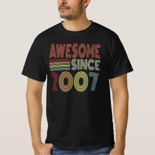 Phantastisch seit 2007 Retro Geboren 2007 Geburtst T-Shirt