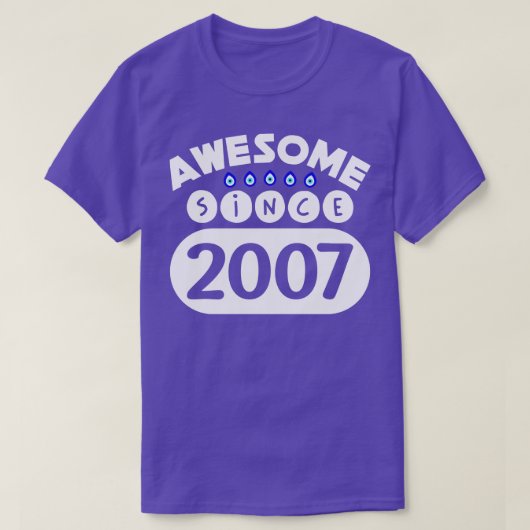 Phantastisch seit 2007 T-Shirt (Design vorne)