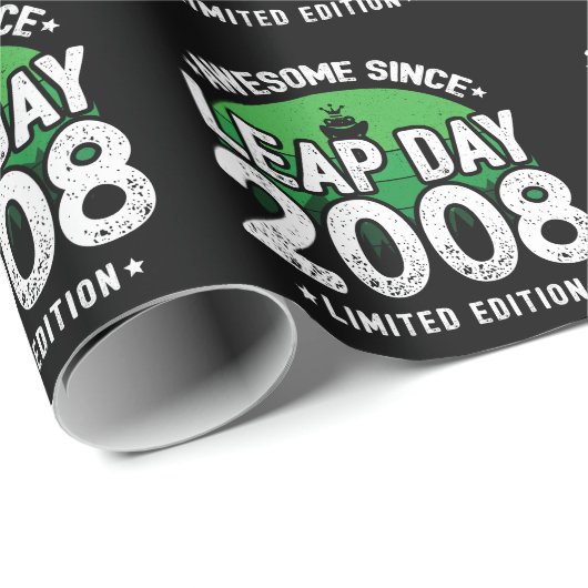 Phantastisch seit 2008 Leap Year Day Feb 29 Geburt Geschenkpapier (Rolleneckpunkt)