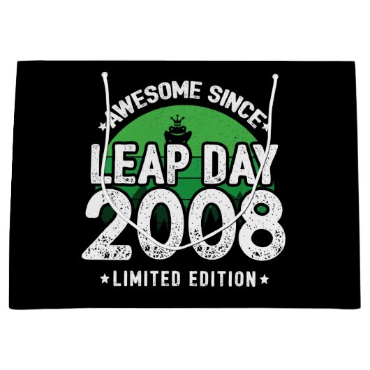 Phantastisch seit 2008 Leap Year Day Feb 29 Geburt Große Geschenktüte (Vorderseite)